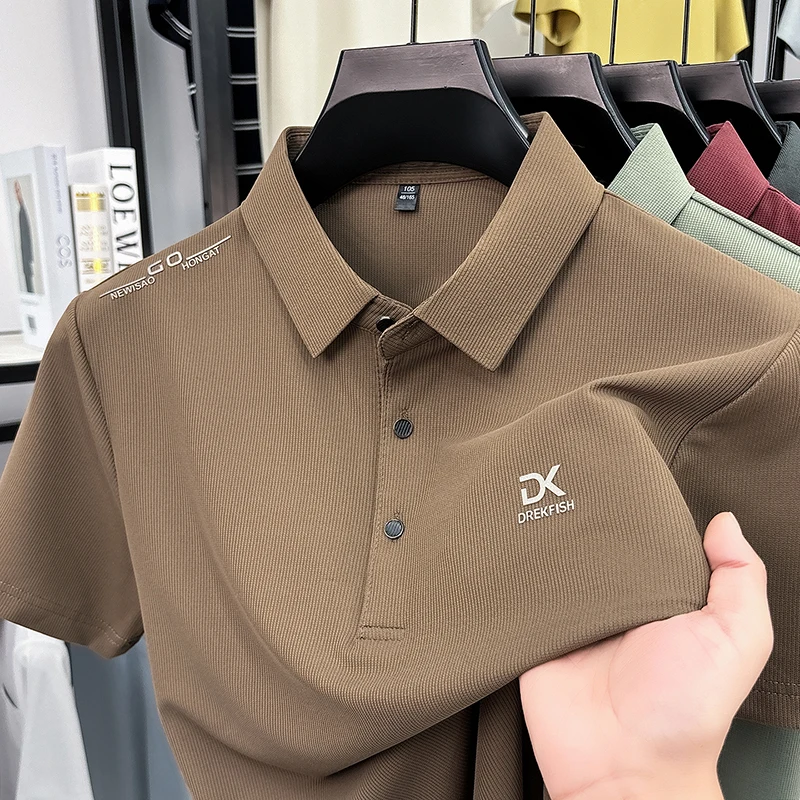 Outdoor Sport Outfit - DREKFISH embroidered polo shirt men elastic