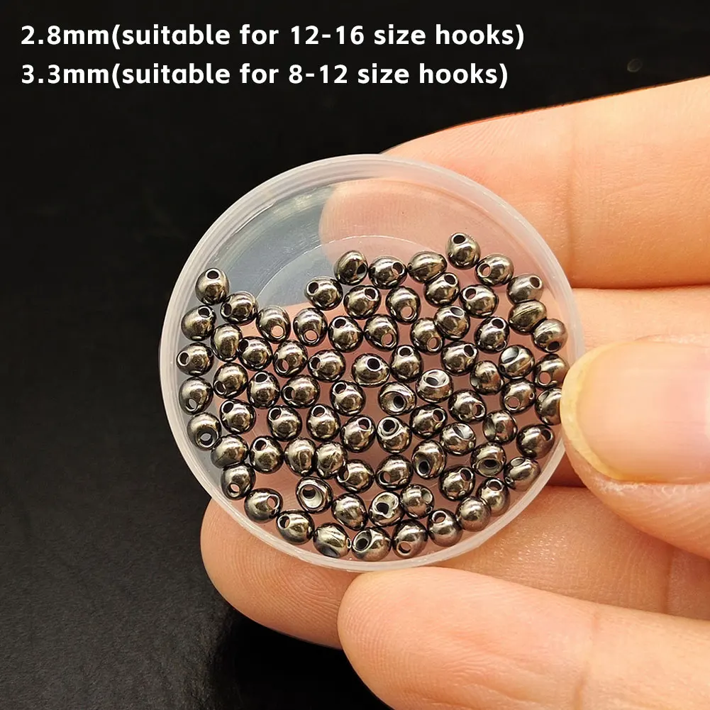 Outdoor Sports Store - 10Pcs 2.8/3.3mm Slotted Tungsten Beads Fast