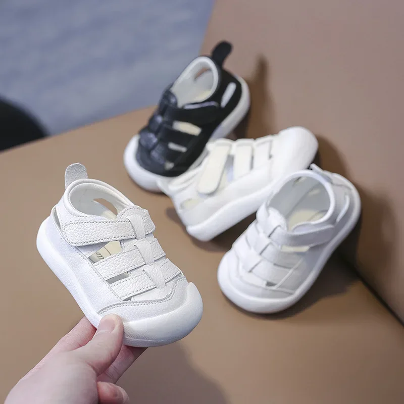 Outdoor Sport Outfit - Baby Boys Girls Genuine Leather Sandals