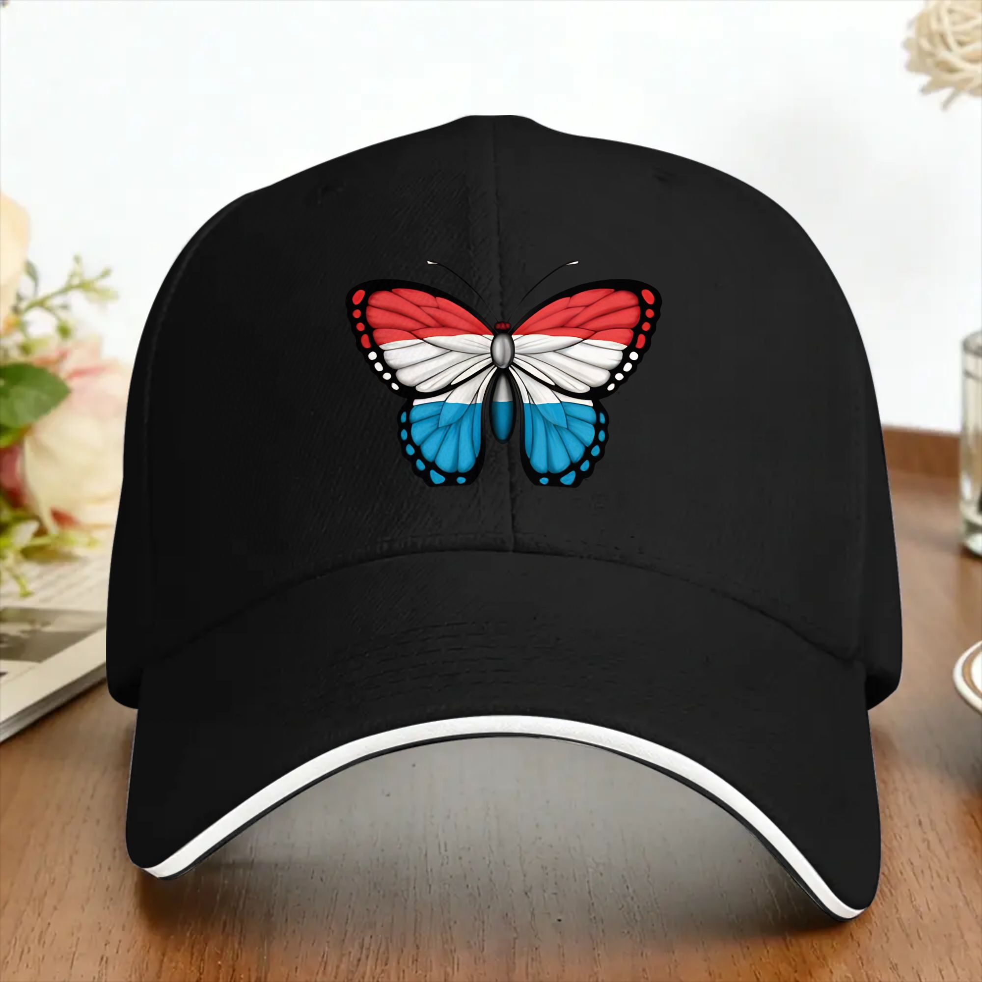 Outdoor Sport Luxembourg - Luxembourg Flag Butterfly Casual Baseball Cap