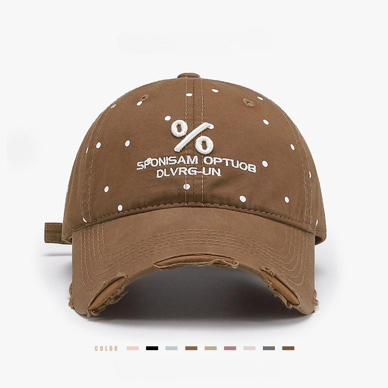 Outdoor Sport Hat - Men Women's Washed Cotton Adjustable Solid