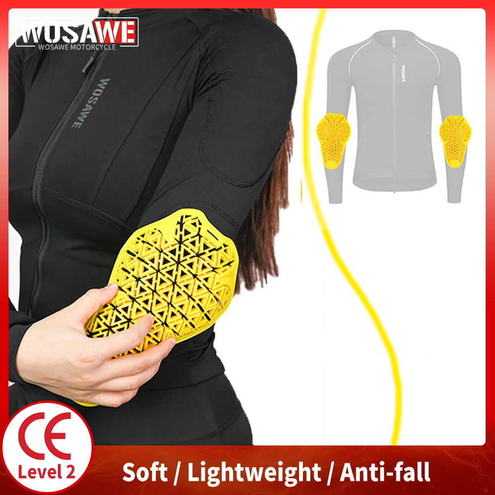 Mtb Elbow Pad - WOSAWE Summer Breathable Motorcycle Elbow Pads