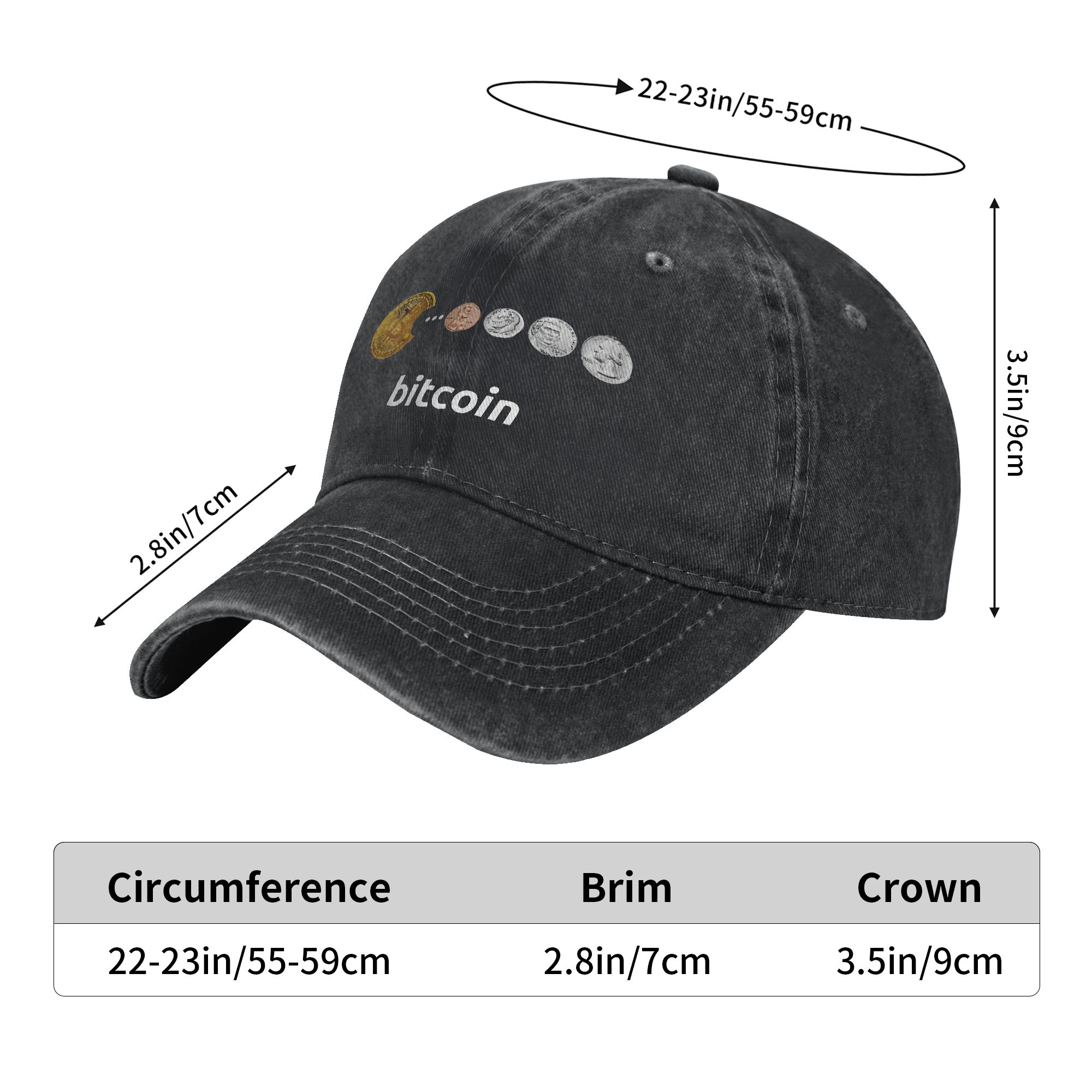Bitcoin Sun Baseball Cap  y2k  - Outdoor Sport Ideas review and price