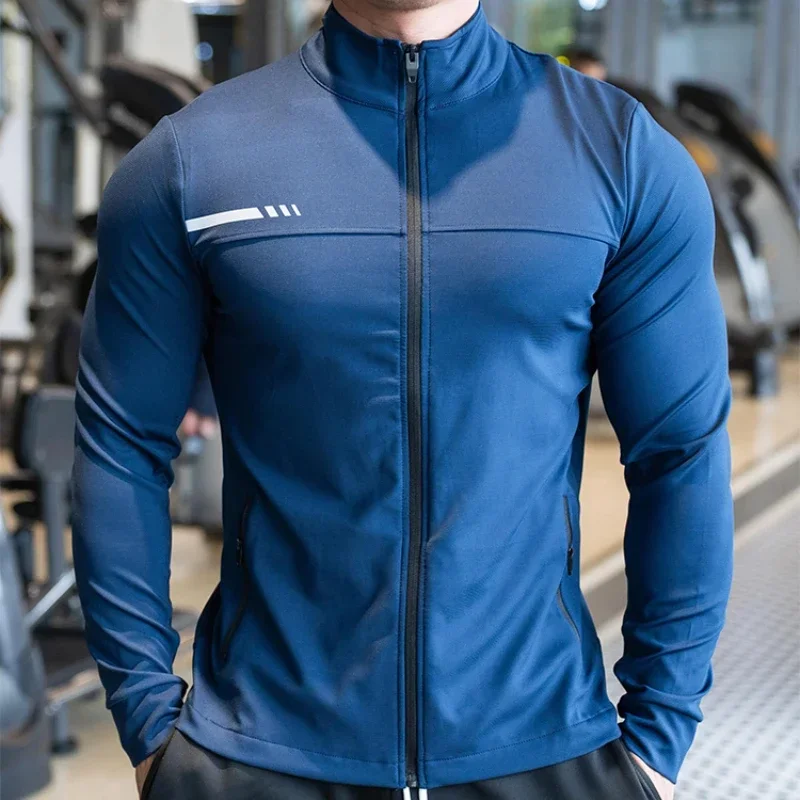 Mens Gym Fitness Shirts Tops H - Outdoor Sport Jacket Men review and price