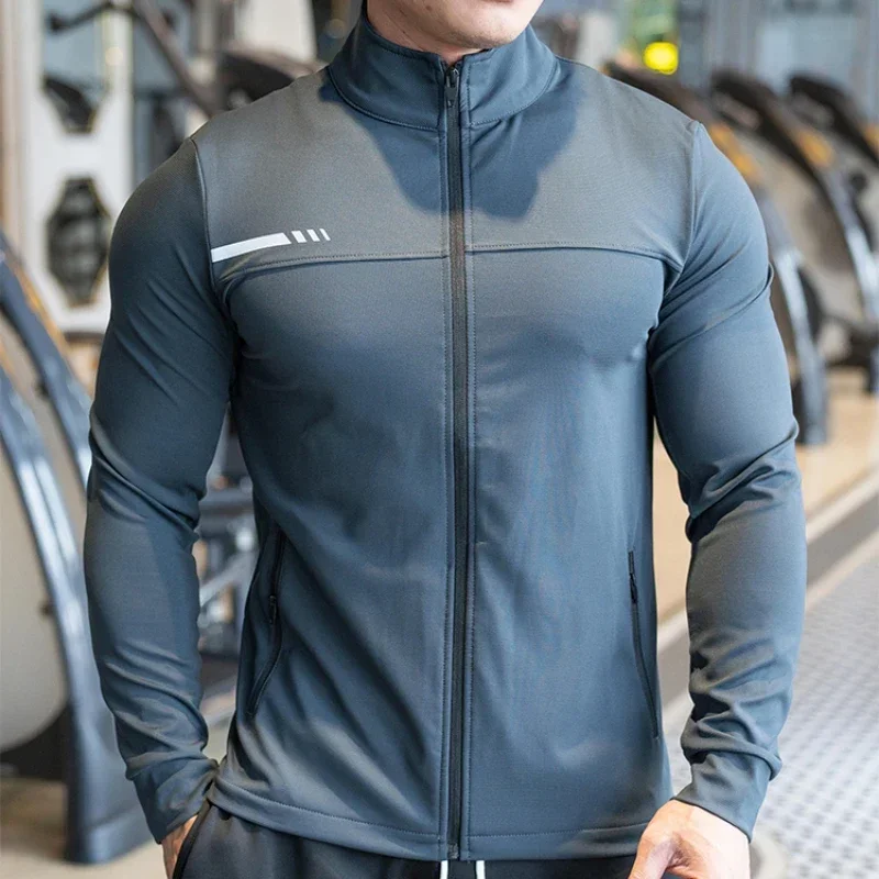 Mens Gym Fitness Shirts Tops H - Outdoor Sport Jacket Men review and price