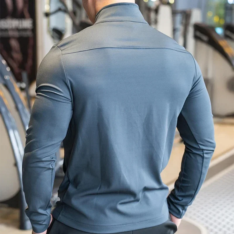Mens Gym Fitness Shirts Tops H - Outdoor Sport Jacket Men review and price