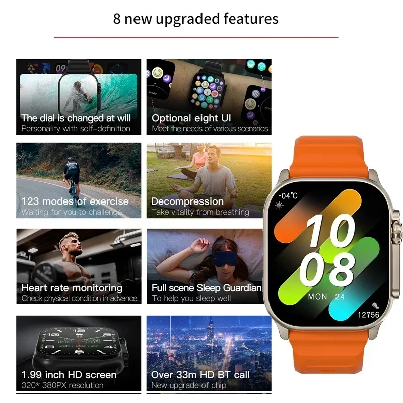 New Series 9 Watch PK HK8 PRO  - Outdoor Sport Smart Watch review and price